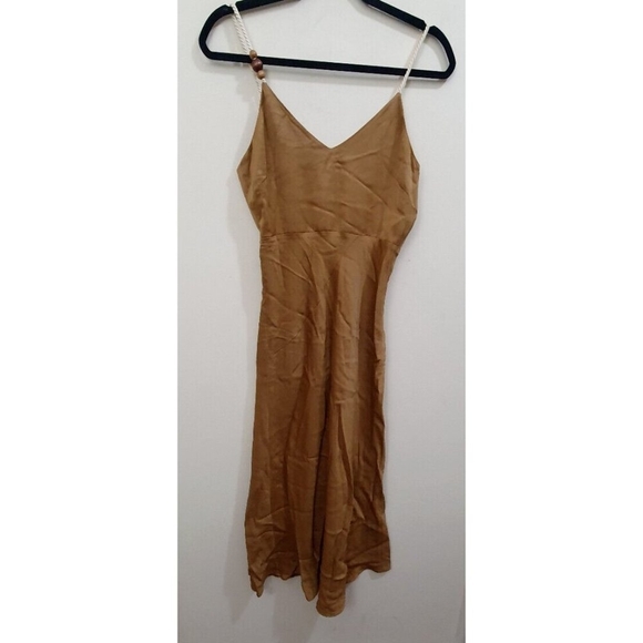 & OTHER STORIES Rope Strap Midi Slip Dress Size 6 - Picture 4 of 12
